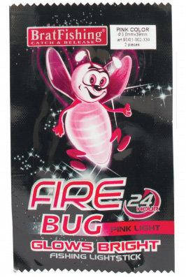 

Светляк BratFishing Fire Bug 4,0 х 39, 2шт красный