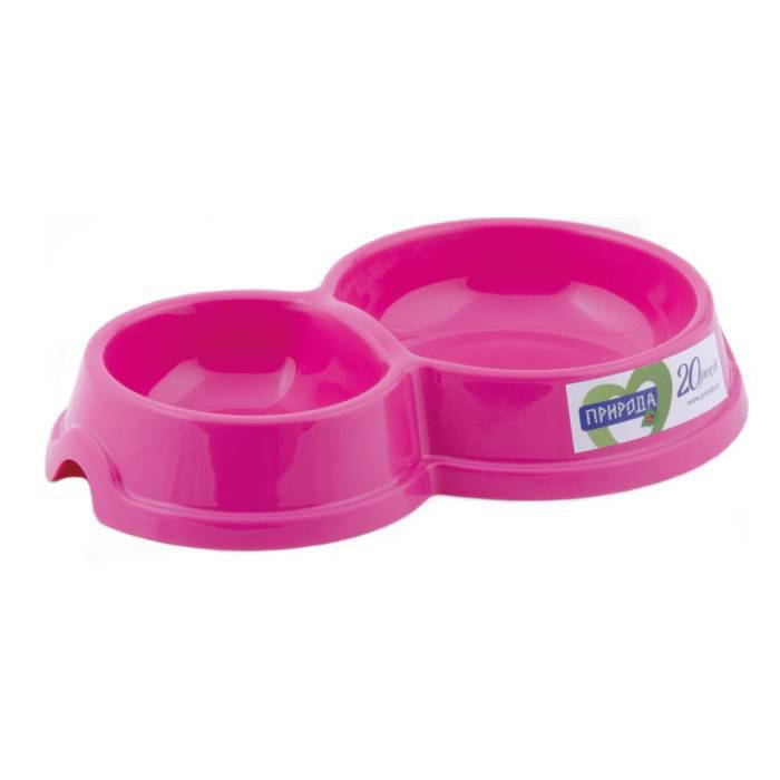 

Миска для кота двойная №0 ТМ Природа 75мл и 125мл