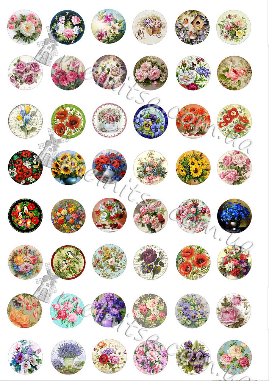 

Картинки для крышечек и кабошонов 25 мм, №5