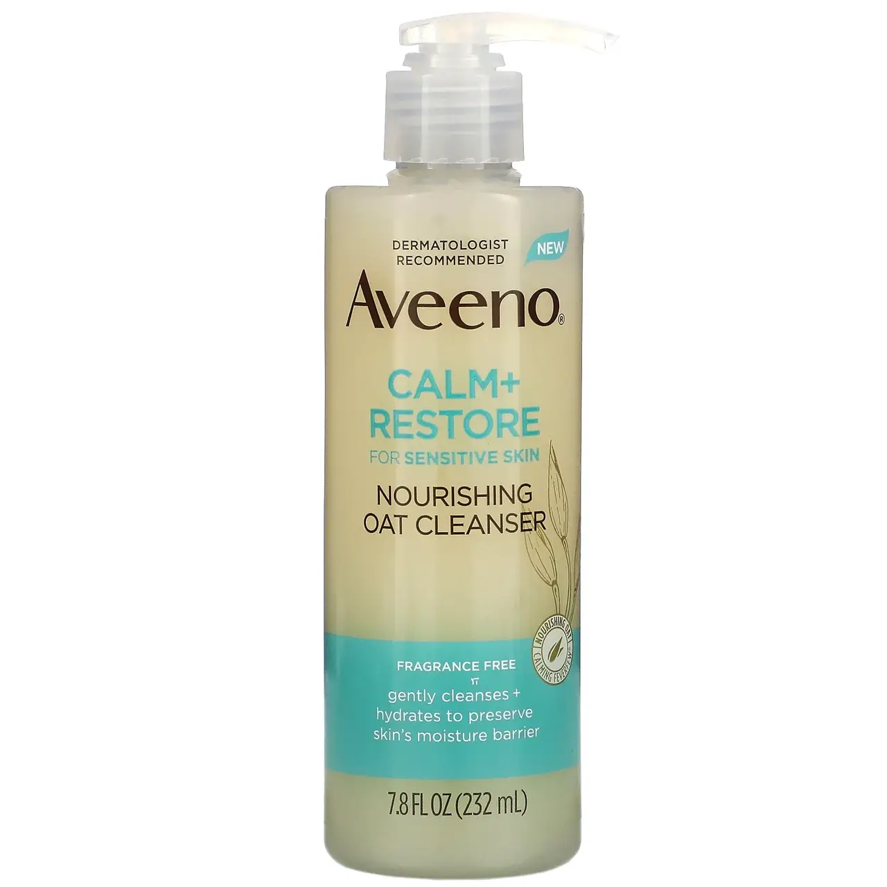 

Aveeno, Calm + Restore, Питательное очищающее средство из овса, без отдушек, 7,8 жидких унций (232 мл) купить