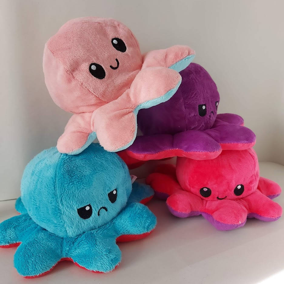 

Осьминог Мягкая игрушка Осьминожка перевертыш 10 см Fancy, Разные цвета