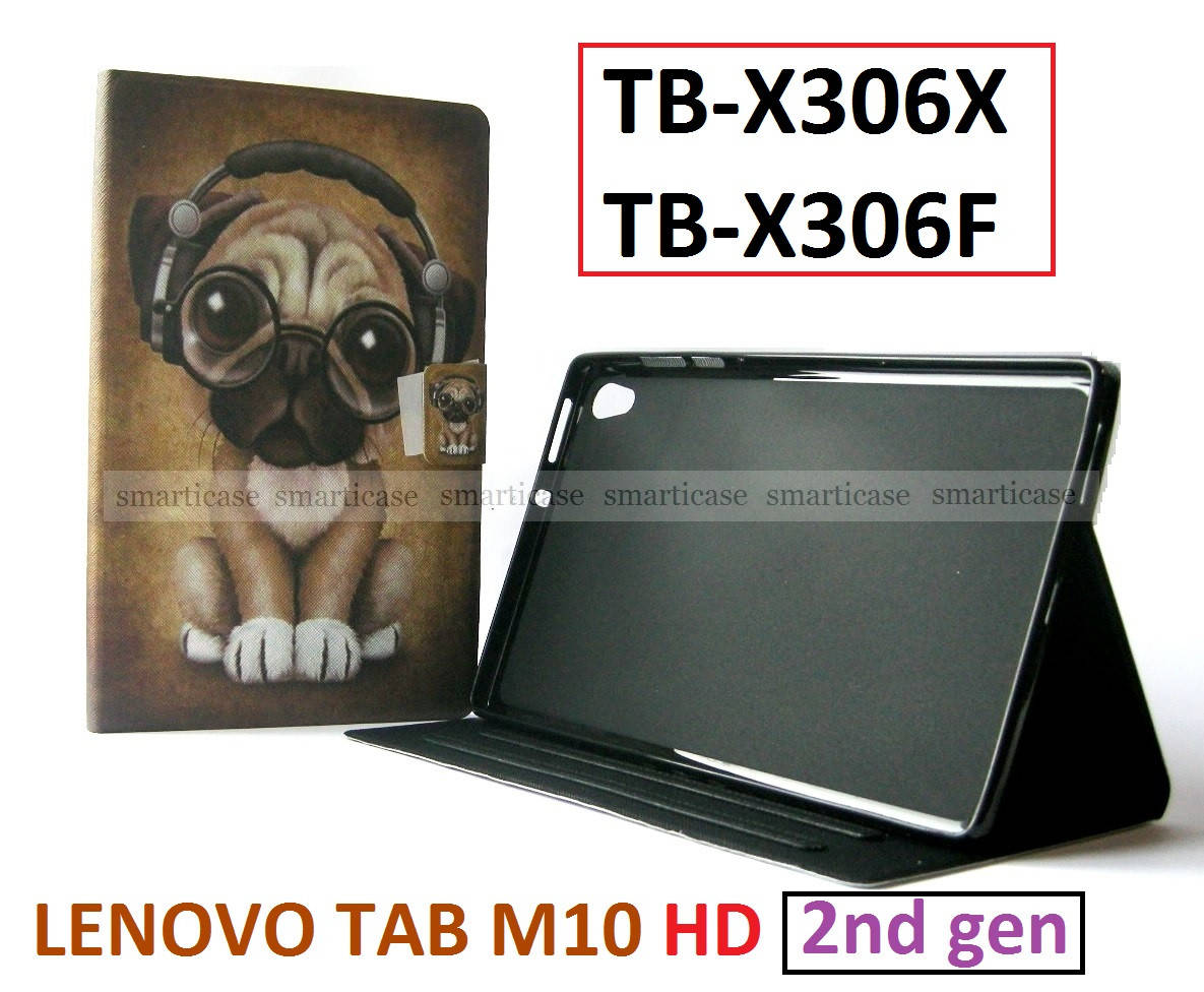 

Цветной чехол с мопсом для Lenovo Tab M10 HD tb-x306f 306x 2nd Gen, Разные цвета
