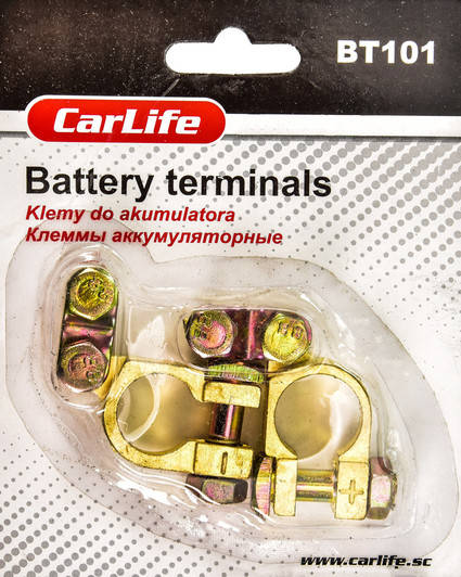 

Клеммы аккумуляторные CarLife 2шт ( BT101 )