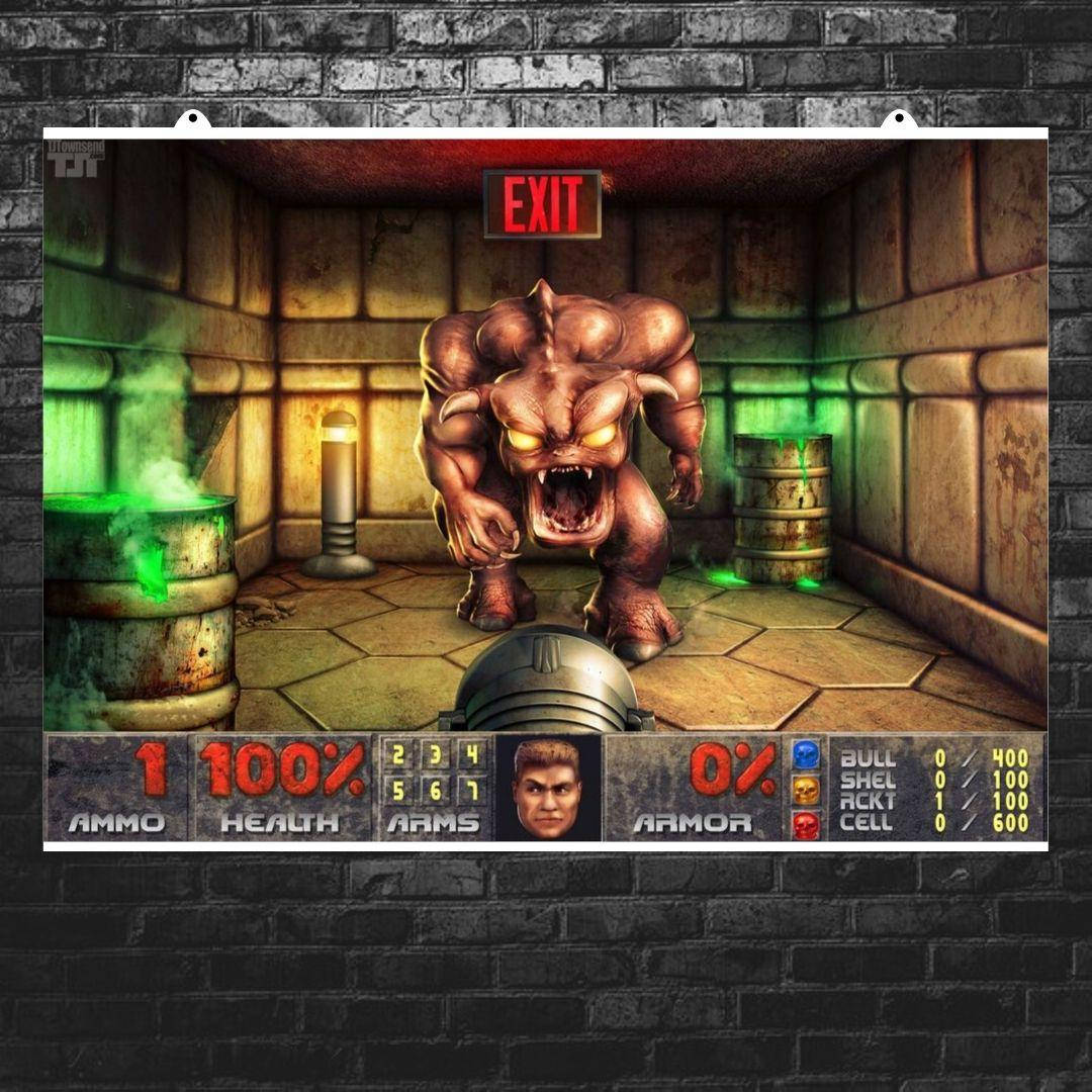 

Постер "Демон Пинки. Doom 1". Размер 42x30см (A3). Полуглянец