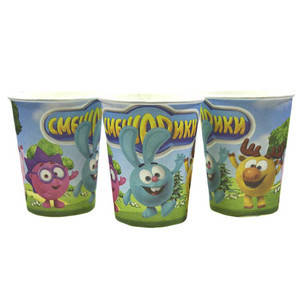 

Стакани паперові "Смішарики", 10 шт, Набор стаканчиков "Смешарики", Голубой