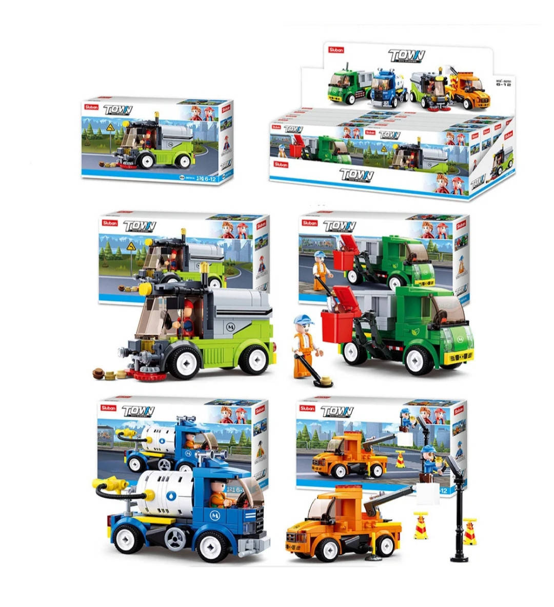 

Конструктор SLUBAN M38-B0781 транспорт, фигурка, 118 дет.,