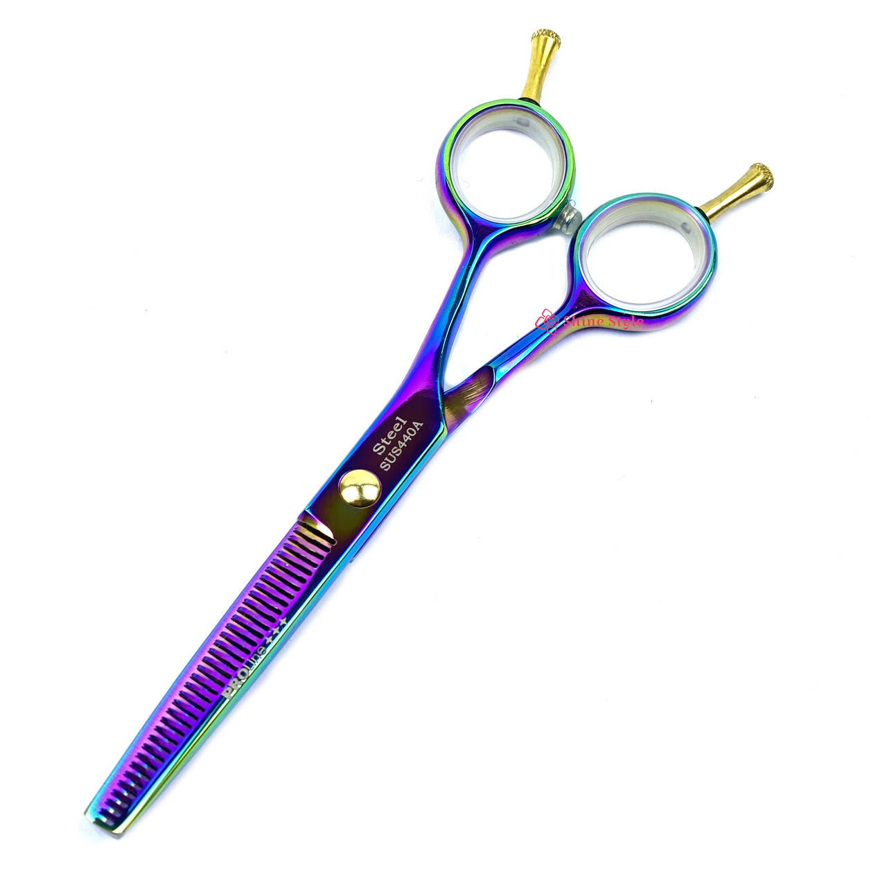 

Парикмахерские ножницы PROline 5.5'' филировочные PL105T Rainbow (3 класс)
