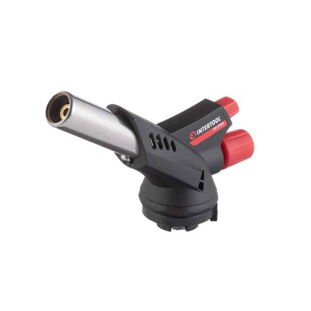 

Горелка газовая, пьезозажигание, регулятор INTERTOOL GB-0028