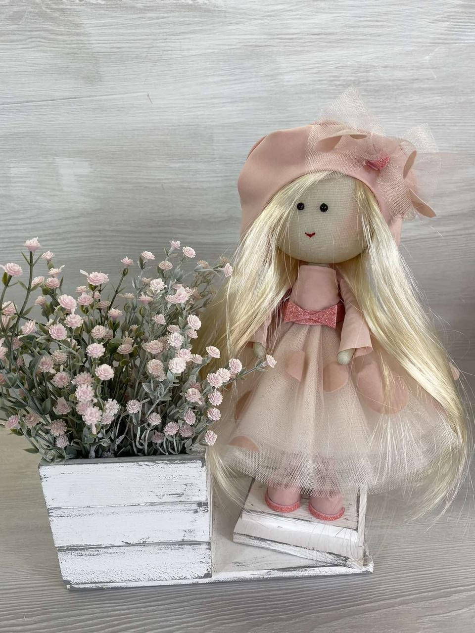 

ИНТЕРЬЕРНАЯ КУКЛА РИММА с кашпо/ высота куклы 35 см /