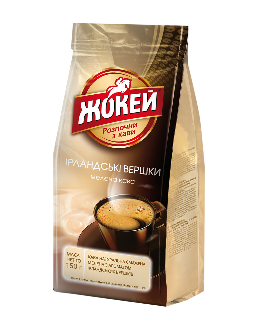

/Кофе молотый 150гр Ирландские сливки ЖОКЕЙ