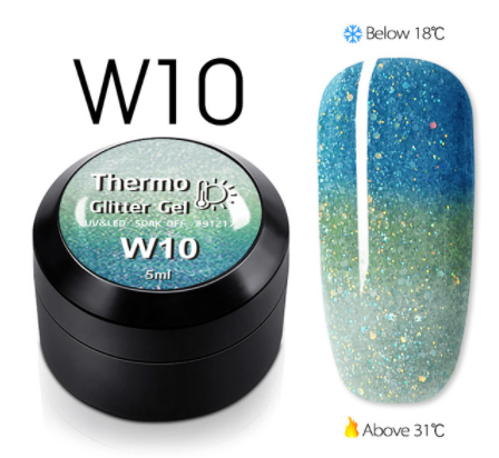 

Глиттерный термо-гель, 5 мл, №W10