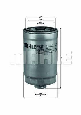 

Фільтр паливний Mahle/Knecht KC 101/1 Hyundai 1.5/2.0/2.2/2.5CRDI