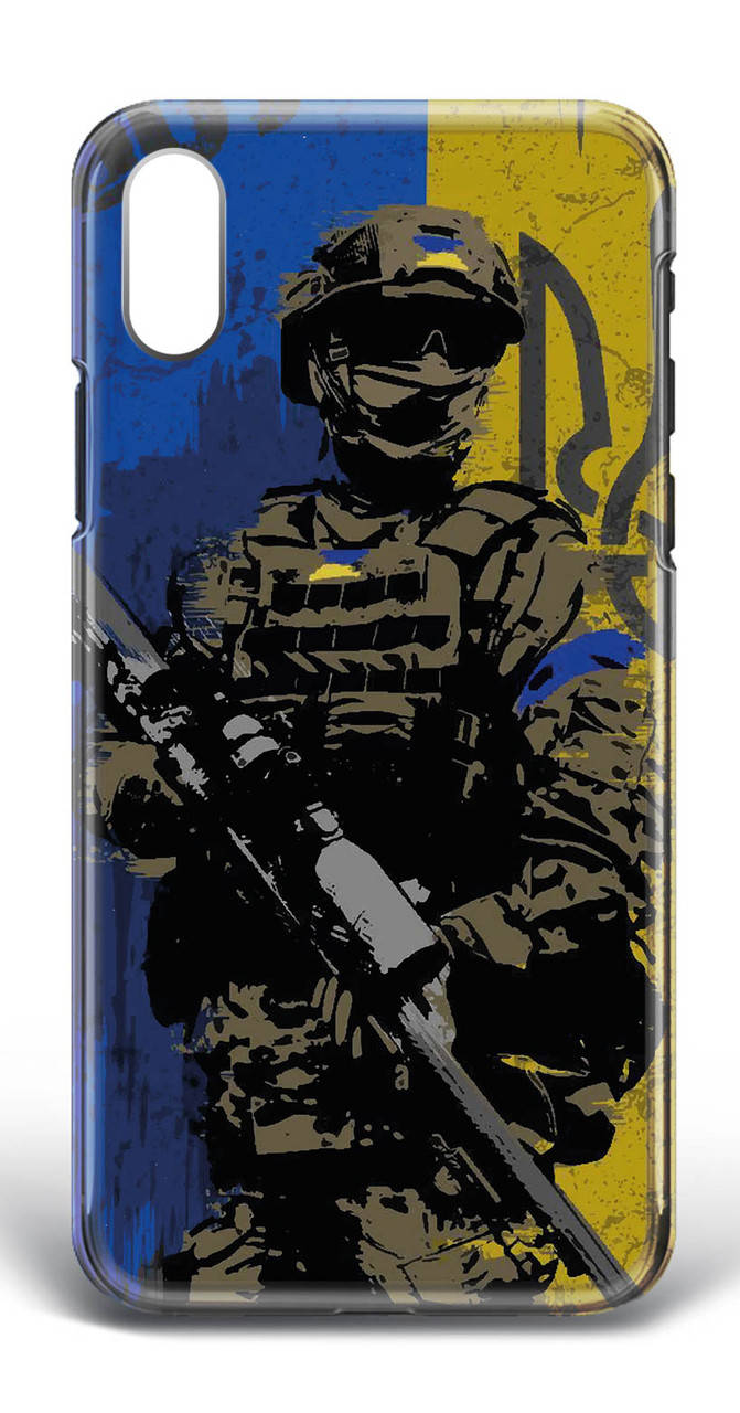 

Чехол накладка принт с рисунком патриотический на Apple iPhone Xs