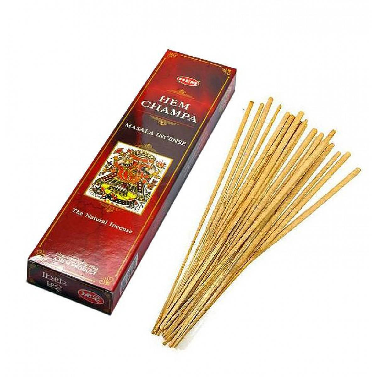 

Аромапалочки Hem Champa Masala 40Gms (Чампа)(Пыльцовое благовоние)