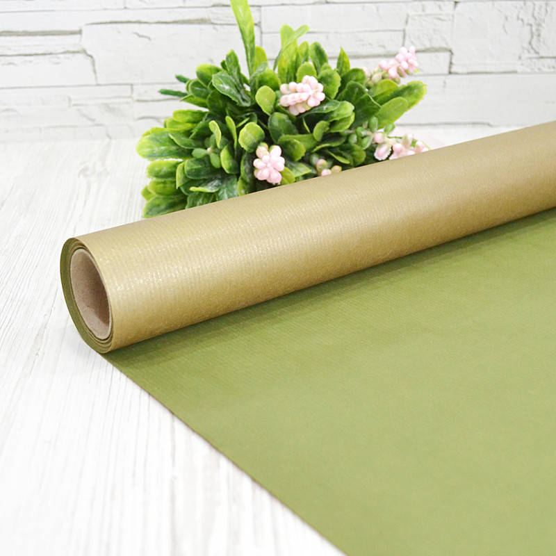 

Бумага двухсторонняя крафт зеленая