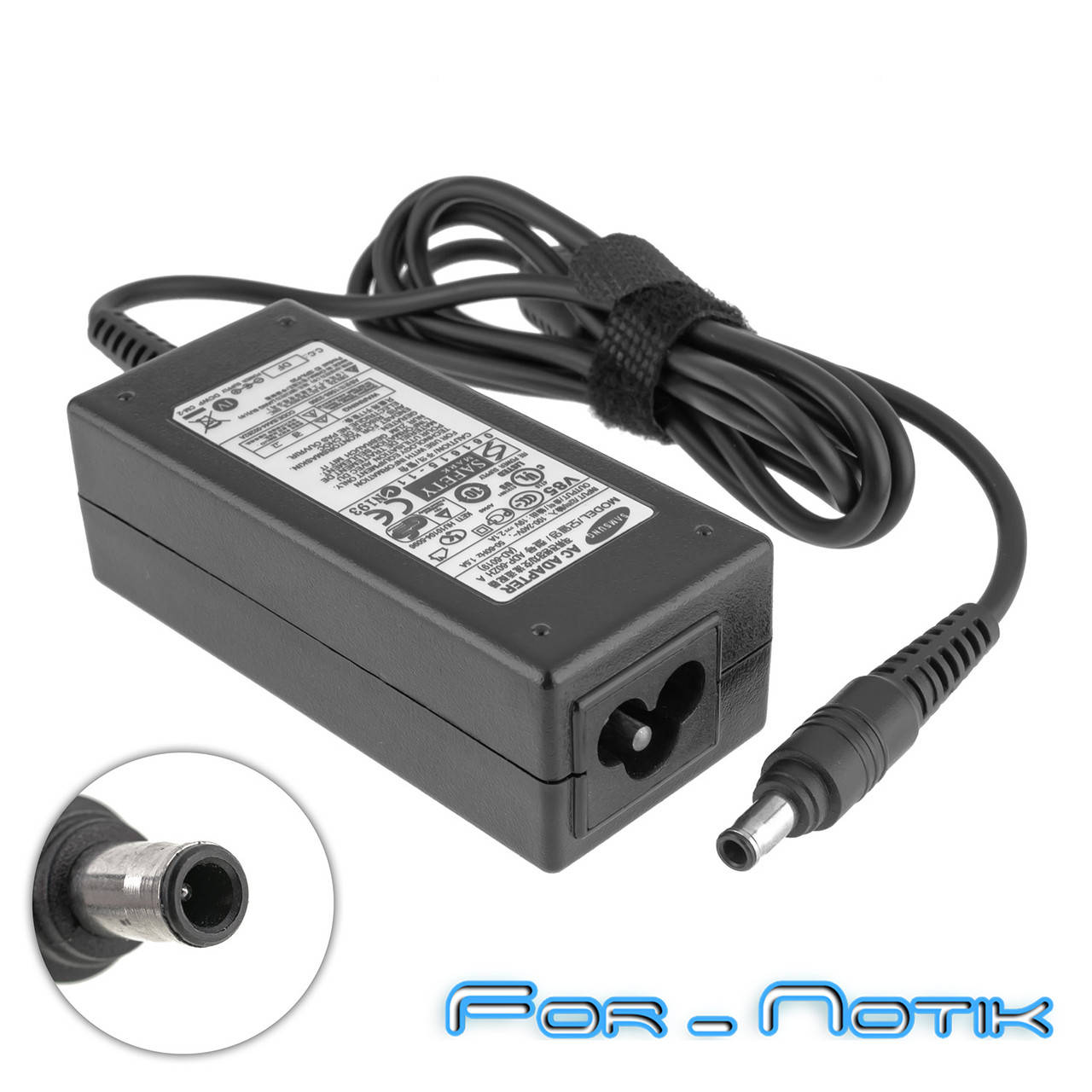 

Блок питания для ноутбука SAMSUNG 19V, 2.1A, 40W, 5.5*3.0-PIN, 3 hole, black (без кабеля!)