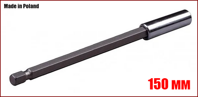 

Магнитный адаптер держатель для бит шуруповерта 150 мм Yato YT-04681