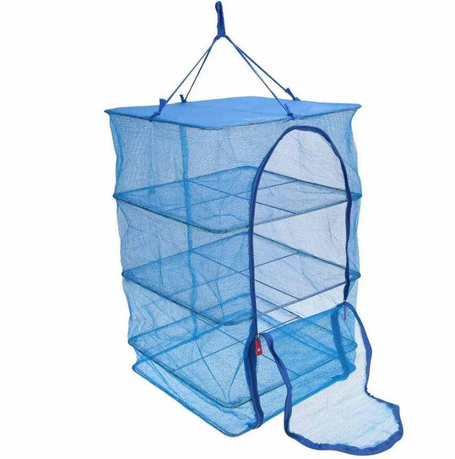 

Сушарка для риби мала 3 полки синя 45х45 см