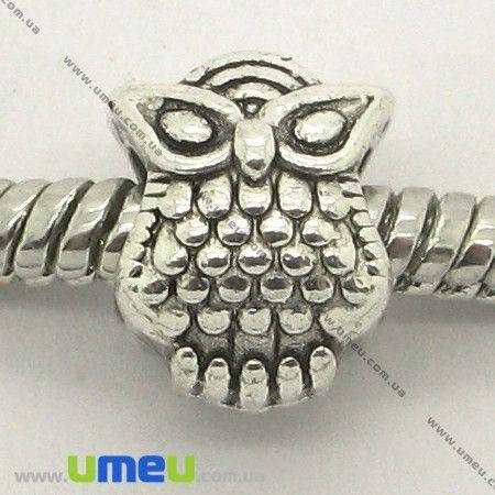 

Бусина PANDORA мет. Сова, 10х8 мм, Темное серебро, 1 шт (BUS-005749)