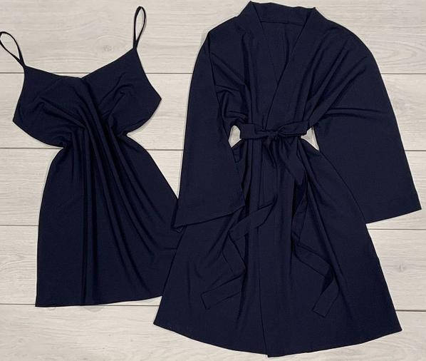 

Женские комплекты для сна набор халат и сорочка.