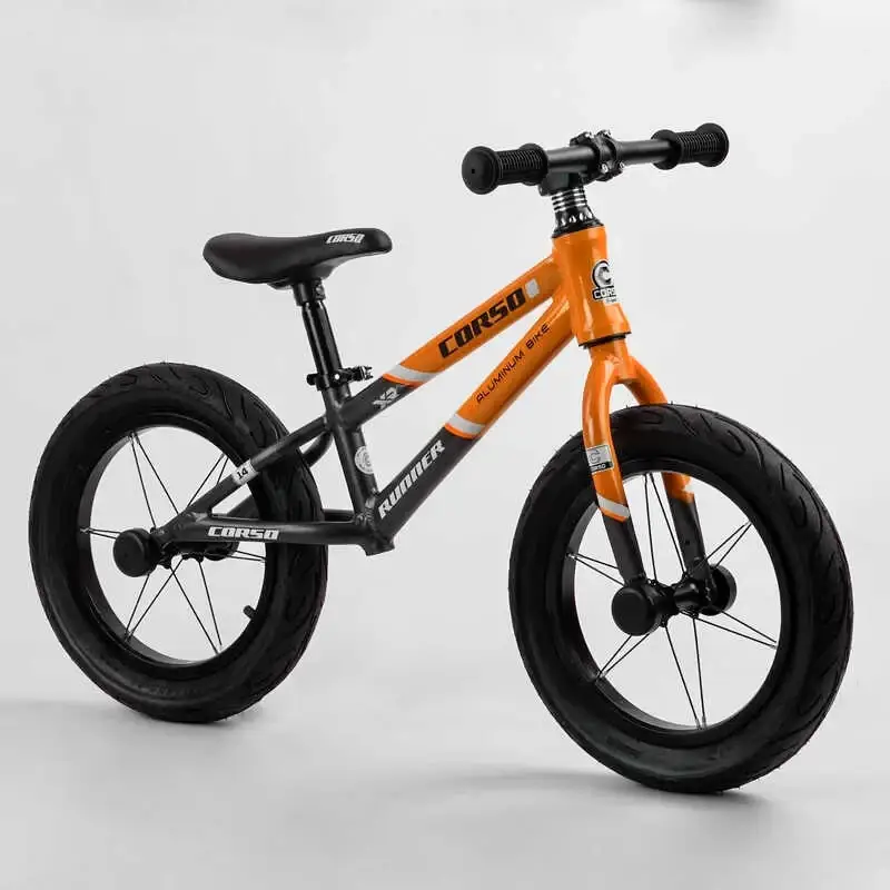 

Велобег 14" CORSO Runner колеса 14 алюминиевая рама колеса надувные резиновые алюминиевые диски