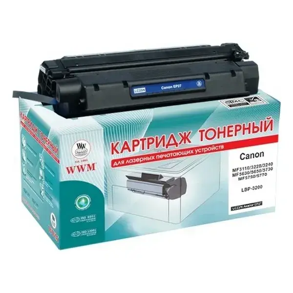 

Картридж WWM для Canon LBP-300/ 3200, MF3110/ 3228/ 5530/ 5550/ 5730/ 5750 EP27N