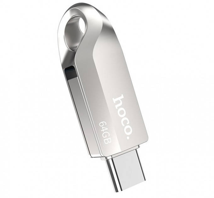 

Флешка HOCO USB3.0 Type-C OTG UD8 64GB серебристая