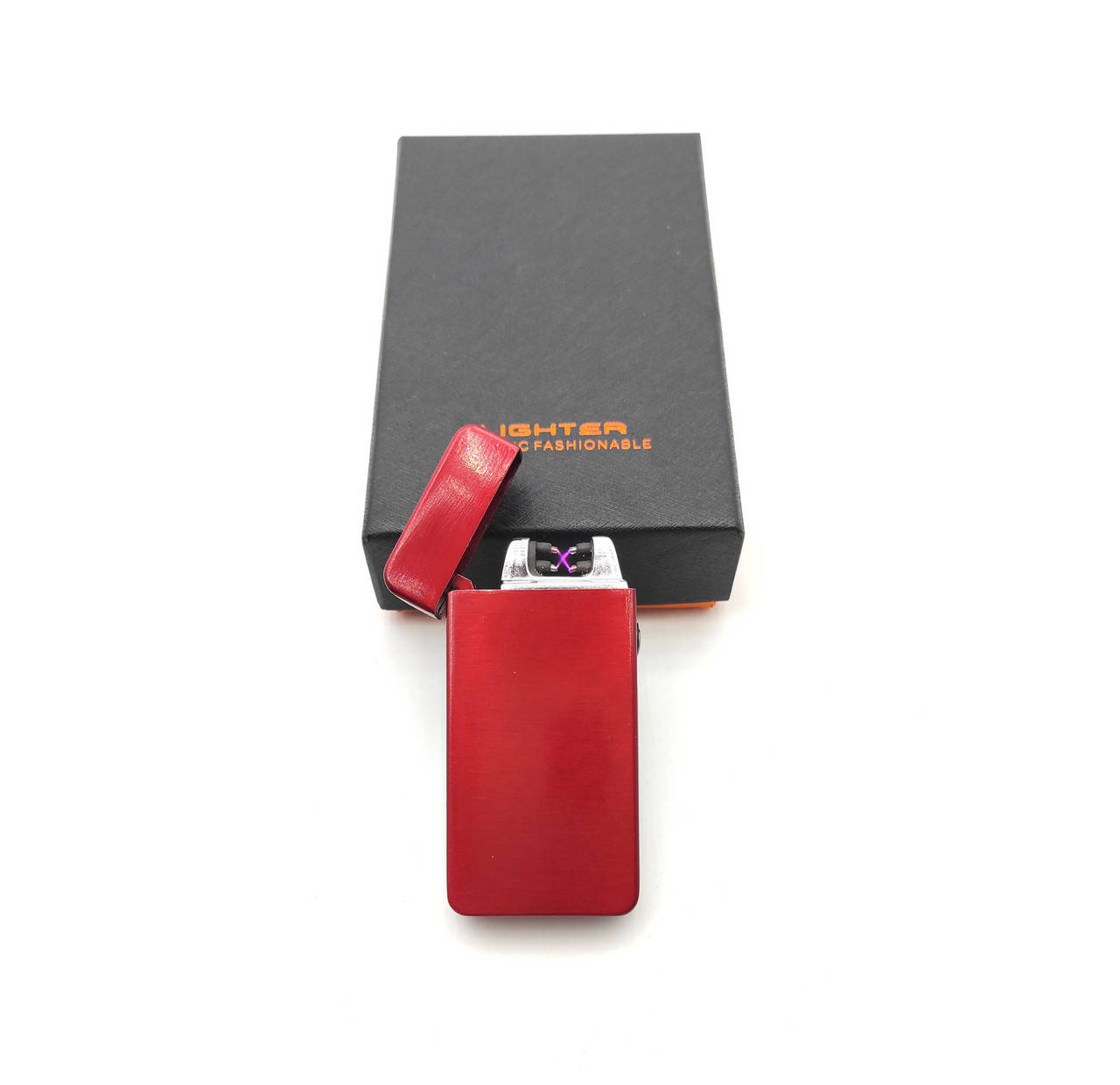 

Аккумуляторная электро импульсная дуговая USB зажигалка L-15638 бордовый (3518)