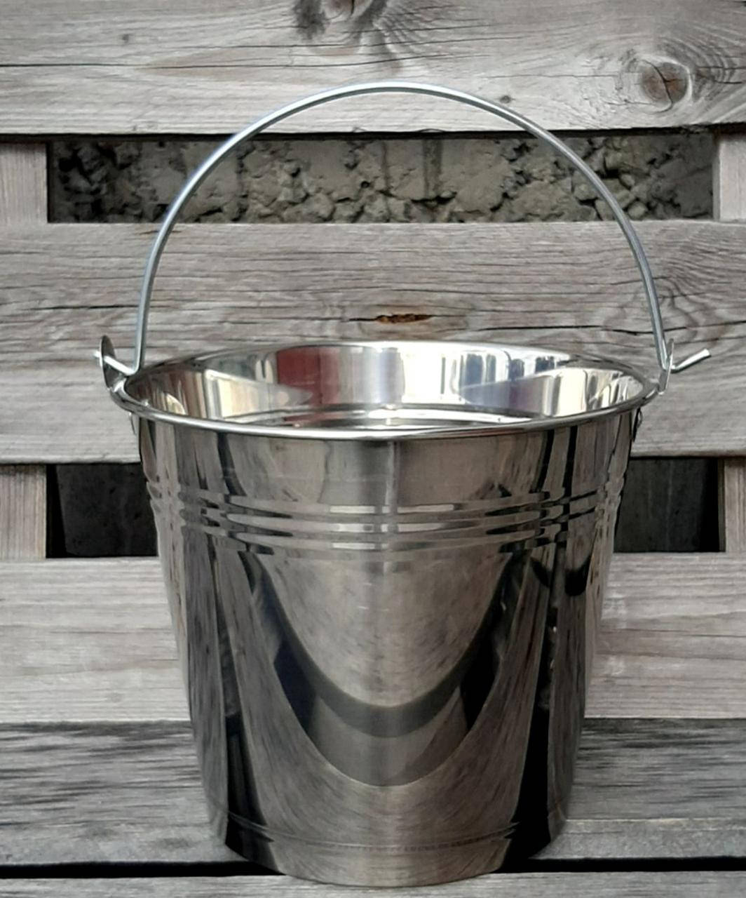 

Ведро нержавейка 6л 2с без крышки 24см VT6-18931-1