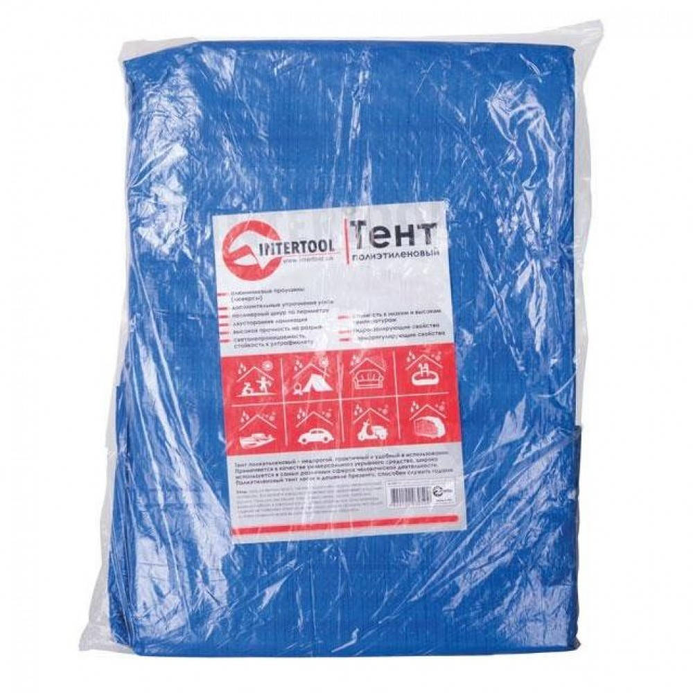 

Тент водонепроницаемый 3*5 м с люверсами INTERTOOL AB-0305