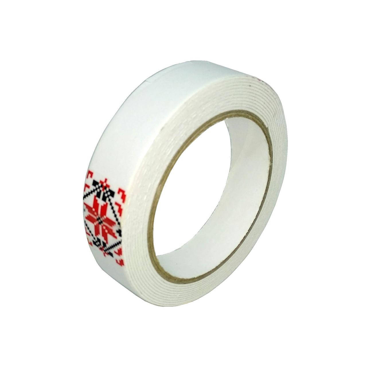 

Скотч двухсторонний вспененный белый 24 мм х 3 м