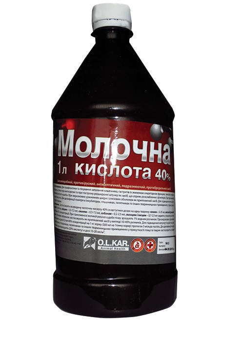 

Кислота молочная 40% 1л