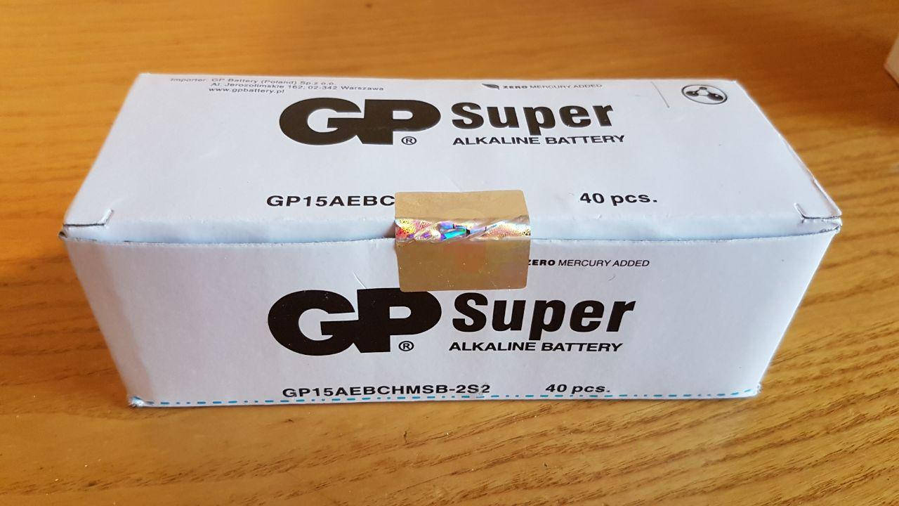 

Батарейка GP Super R6 (АА) 40шт./упаковка Алкалайновые (ПАЛЬЧИК)