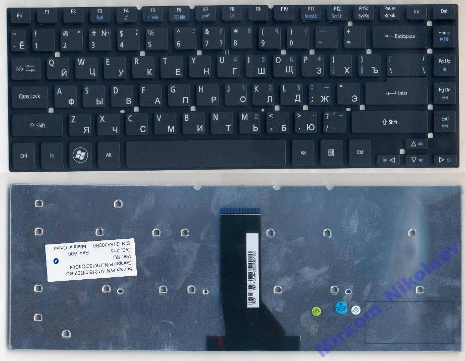 

Клавиатура Packard Bell EasyNote ENTF71BM TF71BM, Черный
