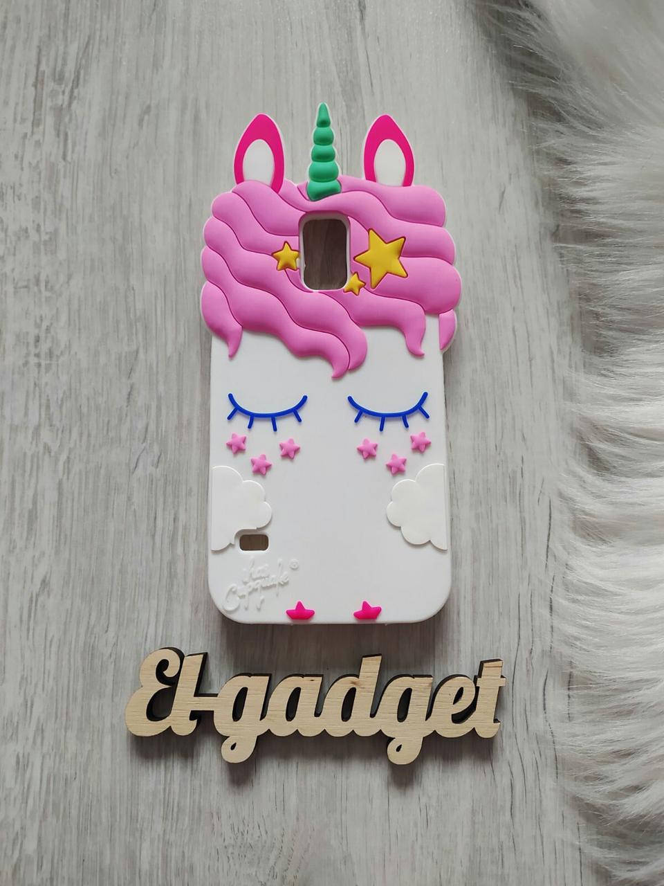 

Чехол на Samsung Galaxy S5 3D Единорог белый