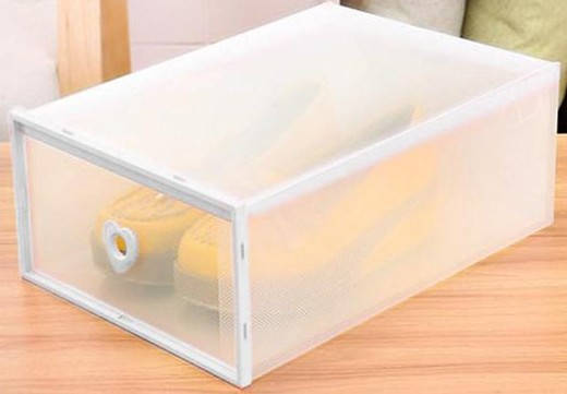 

Складной пластиковый органайзер контейнер для хранения обуви, Разные цвета