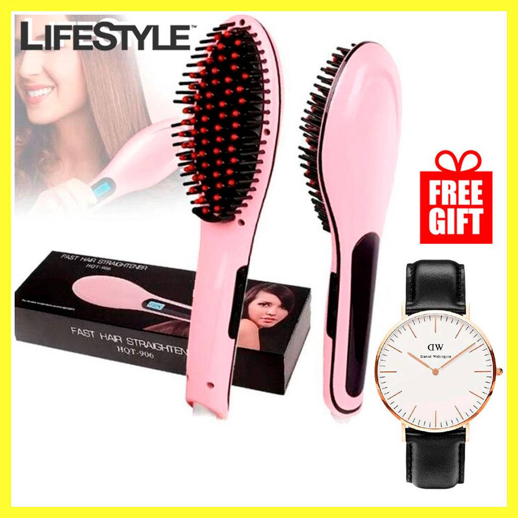 

Расческа выпрямитель Fast Hair Straightener + Подарок Наручные часы Daniel Wellington