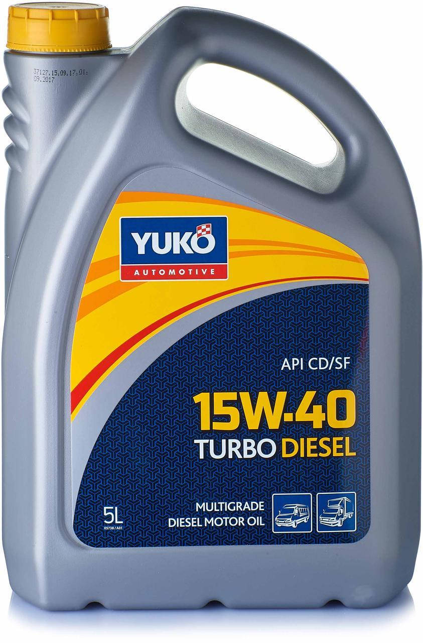 

Масло моторное YUKO TURBO DIESEL 15W-40, API CD/SF (канистра 5л)