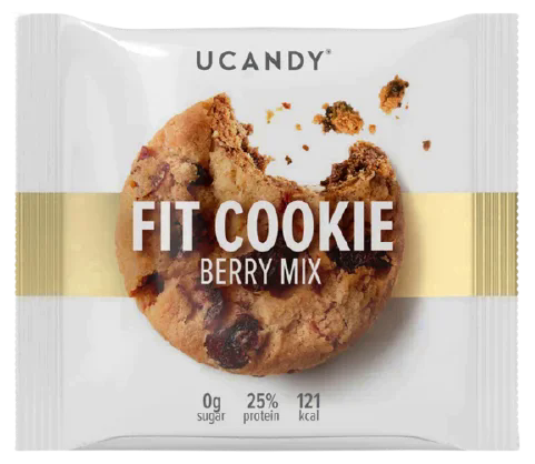 

Протеиновое печенье Ucandy Ягодный Микс (40 грамм)