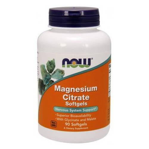 

Цитрата магния, NOW Magnesium Citrate 134 mg 90 жидких капсул