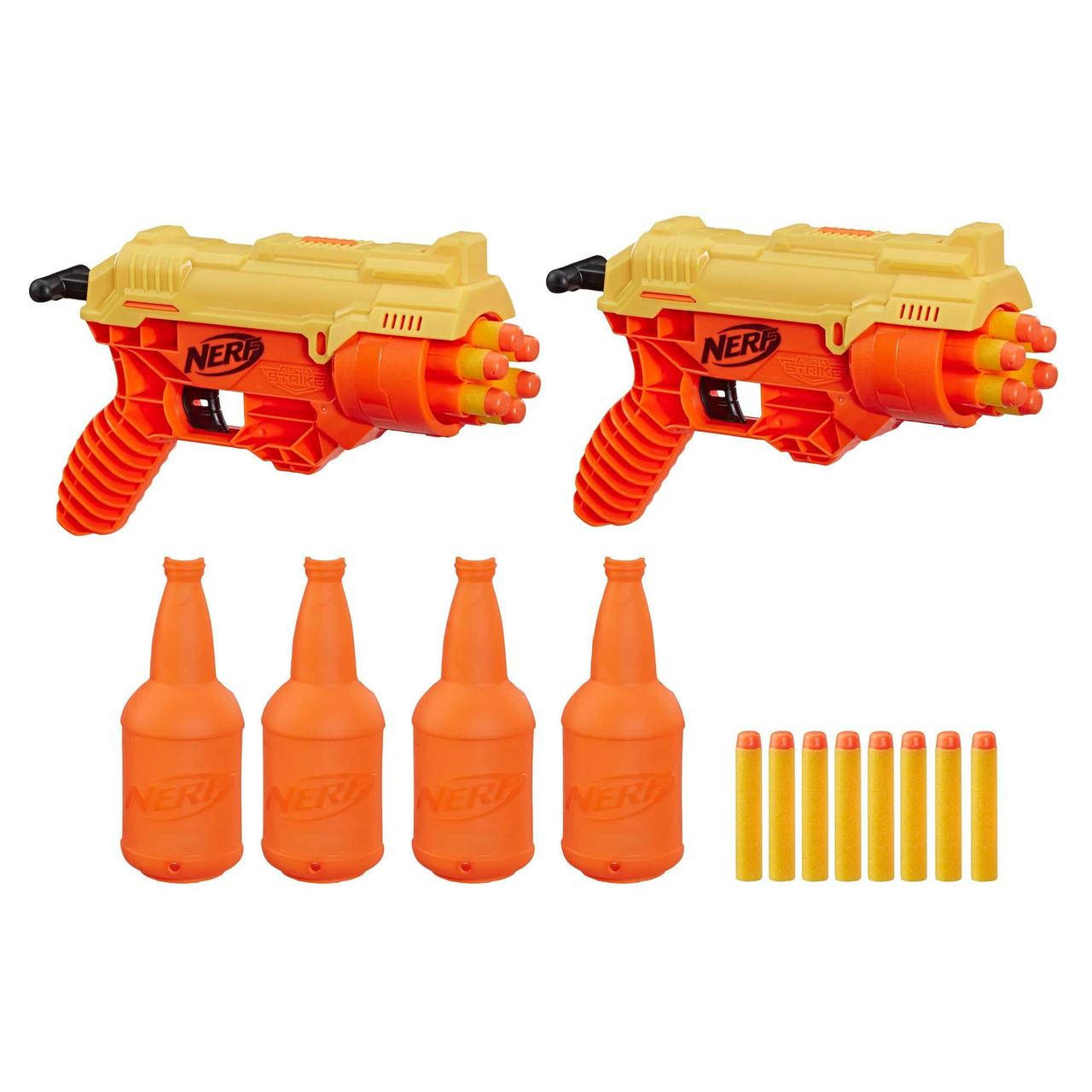 

Набор для стрельбы по мишеням с двумя бластерами Nerf Alpha Strike Cobra RC-6 Нерф Альфа Страйк Кобра Hasbro, Оранжевый