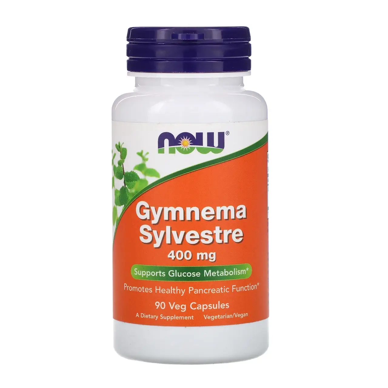 

Джимнема Сильвестра, Gymnema Sylvestre, Now Foods, 400 мг, 90 капсул (NOW-04707)
