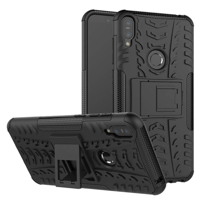 

PC + TPU чехол Armor для Asus Zenfone Max M1 ZB601KL (8 цветов) чёрный