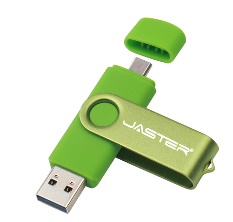 

USB OTG флешка JASTER 64 Gb micro USB Цвет Зелёный для телефона и компьютера