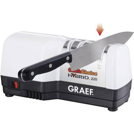 

Электрическая точилка Graef CC 80 с 2 фазами для гладких и зубчатых ножей белая