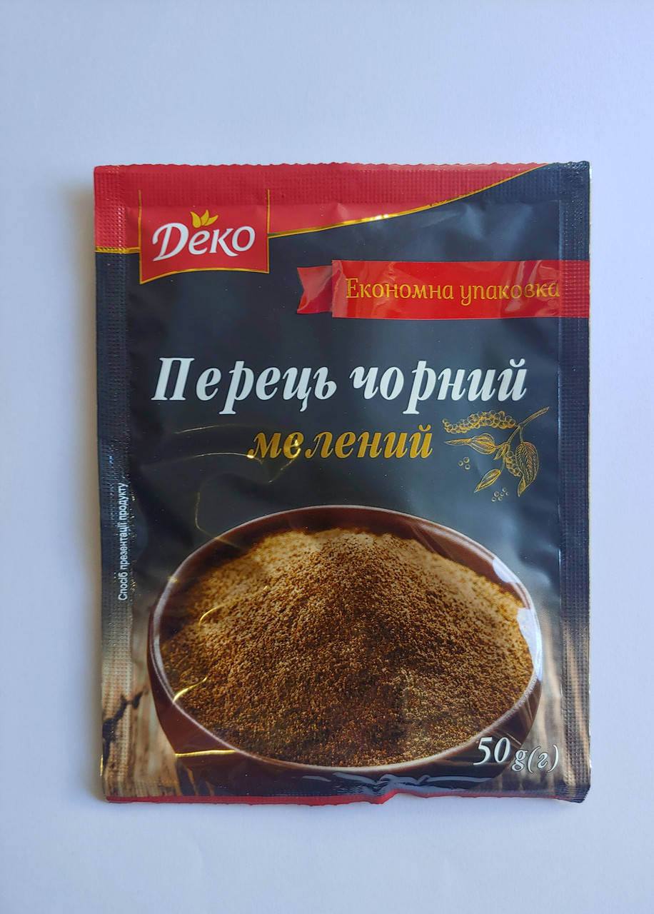 

Перец черный молотый 50г "Деко"