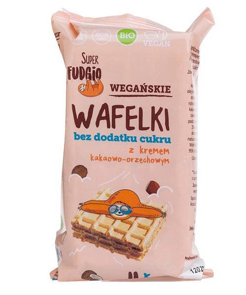 

Веган вафлі з какао та фундучним кремом Super Fudgio, 120г
