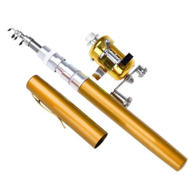 

Карманная ручка-удочка Fishing Rod In Pen Case золотистая, Золотистый