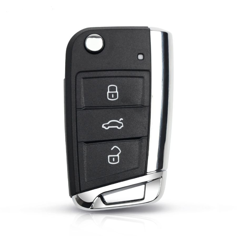 

Корпус ключа для VW (Фольцваген) NEW 3 кнопки Хром боковина