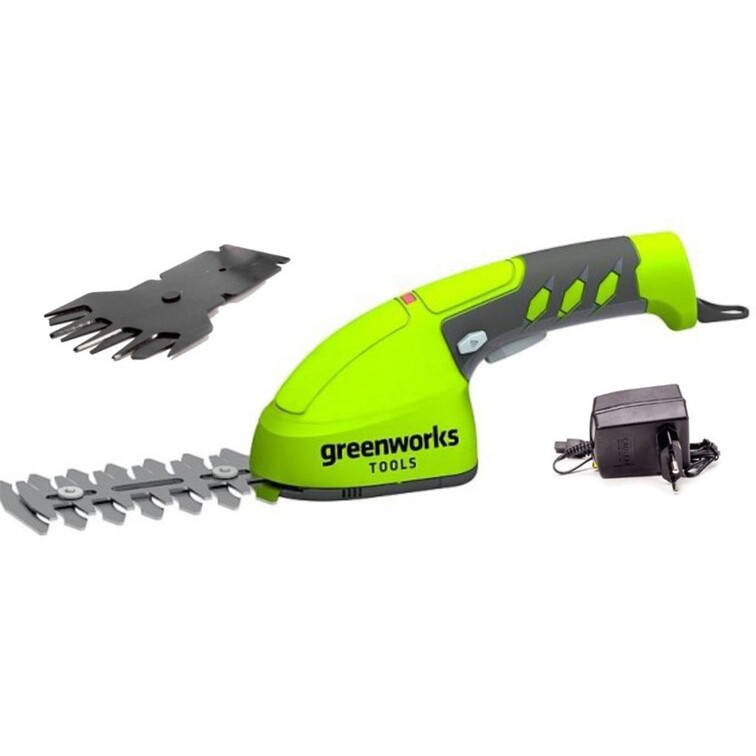 

Ножницы садовые аккумуляторные Greenworks G7.2GS (7.2 В, 2 А*ч, 100 мм)